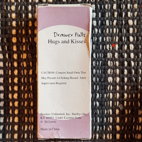 Hugs and Kisses Pink & Purple Drawer Pulls - Picture 2 of 7